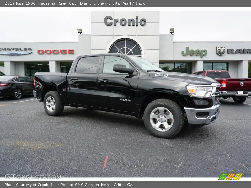 Diamond Black Crystal Pearl / Black 2019 Ram 1500 Tradesman Crew Cab