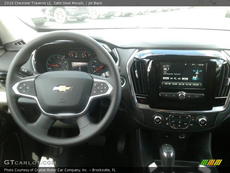 Satin Steel Metallic / Jet Black 2019 Chevrolet Traverse LS