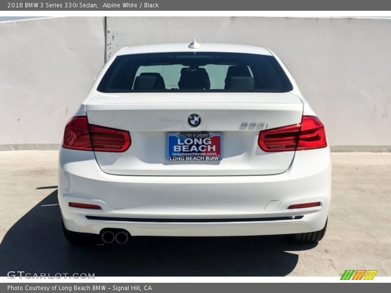 Alpine White / Black 2018 BMW 3 Series 330i Sedan