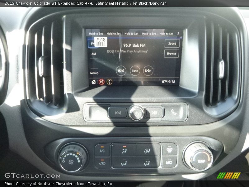 Satin Steel Metallic / Jet Black/Dark Ash 2019 Chevrolet Colorado WT Extended Cab 4x4