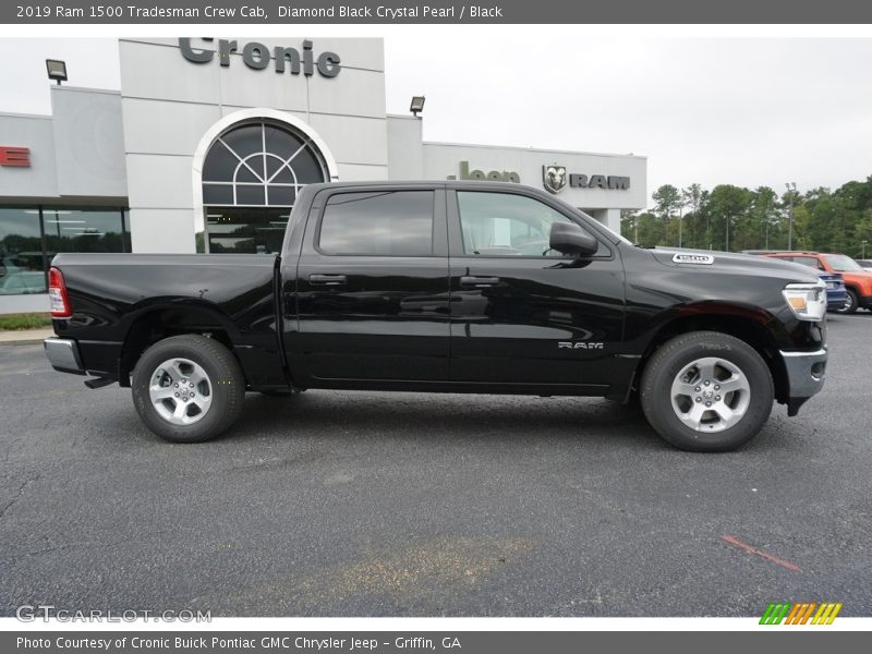 Diamond Black Crystal Pearl / Black 2019 Ram 1500 Tradesman Crew Cab