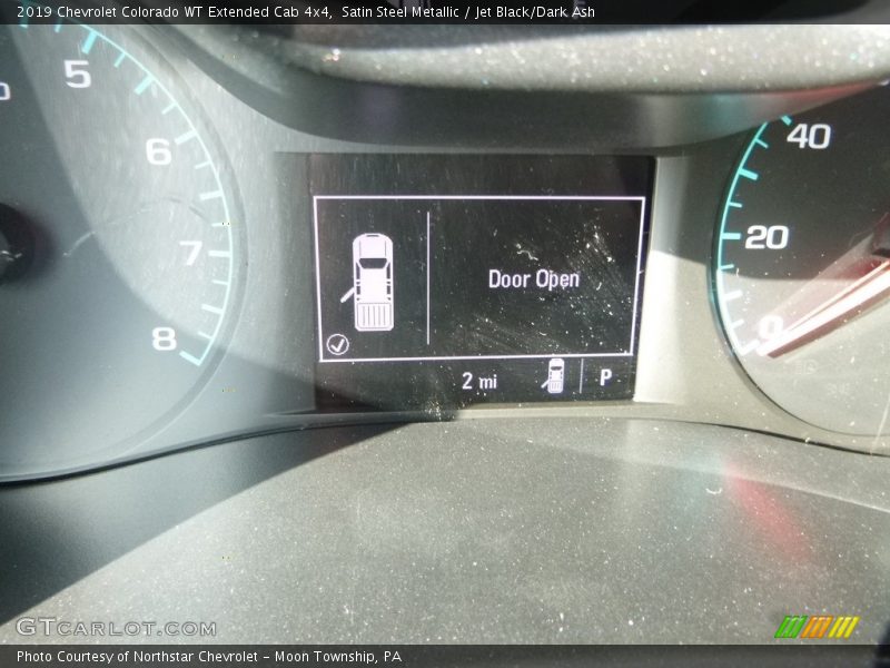 Satin Steel Metallic / Jet Black/Dark Ash 2019 Chevrolet Colorado WT Extended Cab 4x4