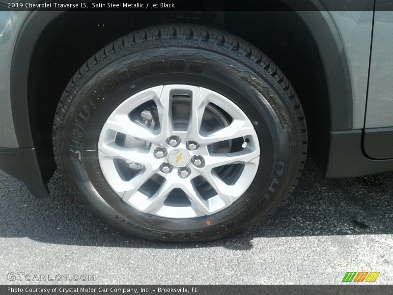 Satin Steel Metallic / Jet Black 2019 Chevrolet Traverse LS