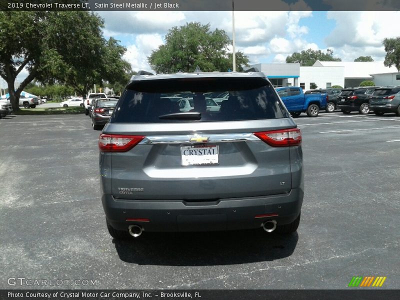 Satin Steel Metallic / Jet Black 2019 Chevrolet Traverse LT