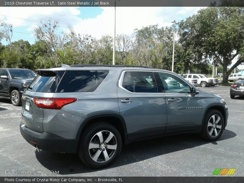 Satin Steel Metallic / Jet Black 2019 Chevrolet Traverse LT
