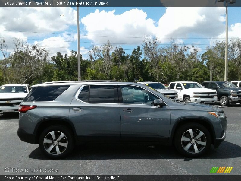 Satin Steel Metallic / Jet Black 2019 Chevrolet Traverse LT
