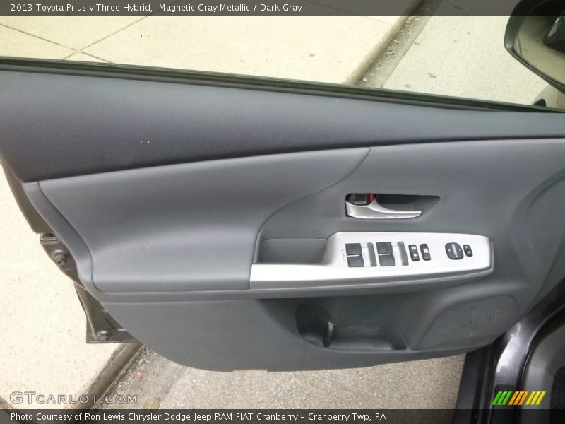 Magnetic Gray Metallic / Dark Gray 2013 Toyota Prius v Three Hybrid