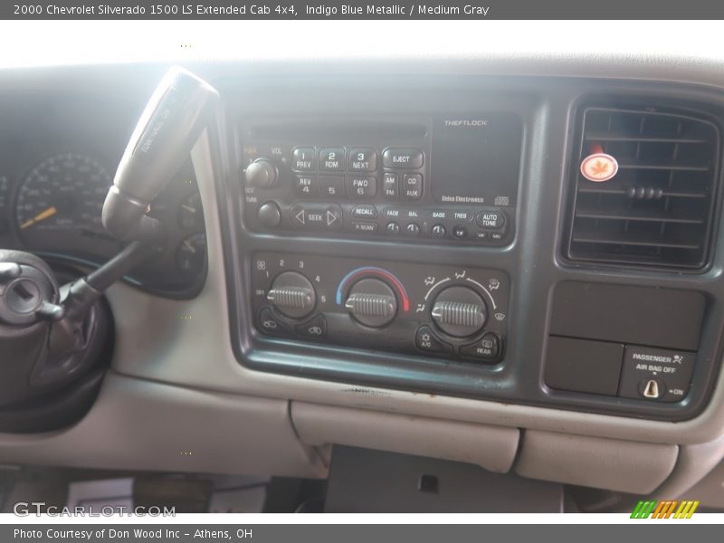 Indigo Blue Metallic / Medium Gray 2000 Chevrolet Silverado 1500 LS Extended Cab 4x4