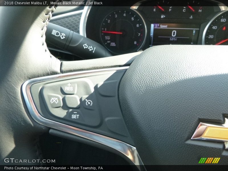 Mosaic Black Metallic / Jet Black 2018 Chevrolet Malibu LT