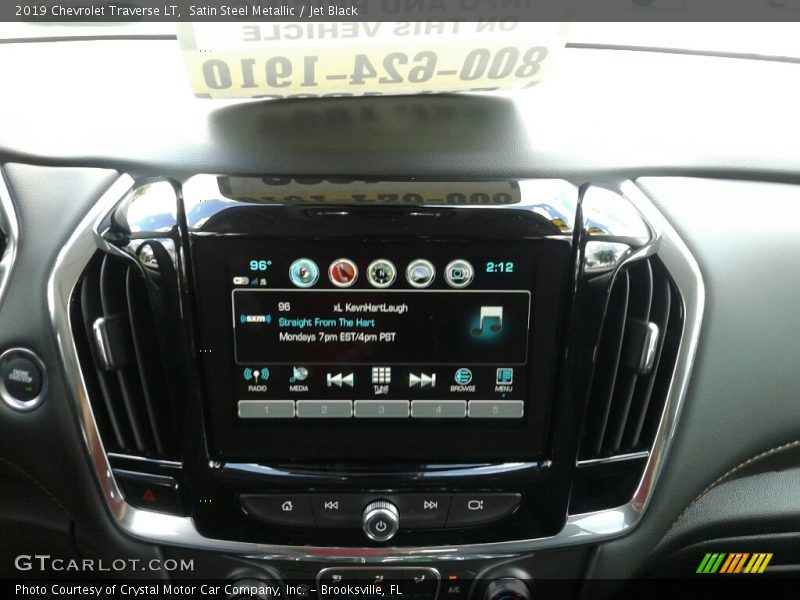 Satin Steel Metallic / Jet Black 2019 Chevrolet Traverse LT