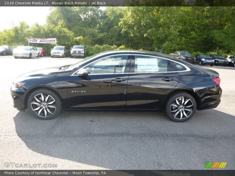 Mosaic Black Metallic / Jet Black 2018 Chevrolet Malibu LT
