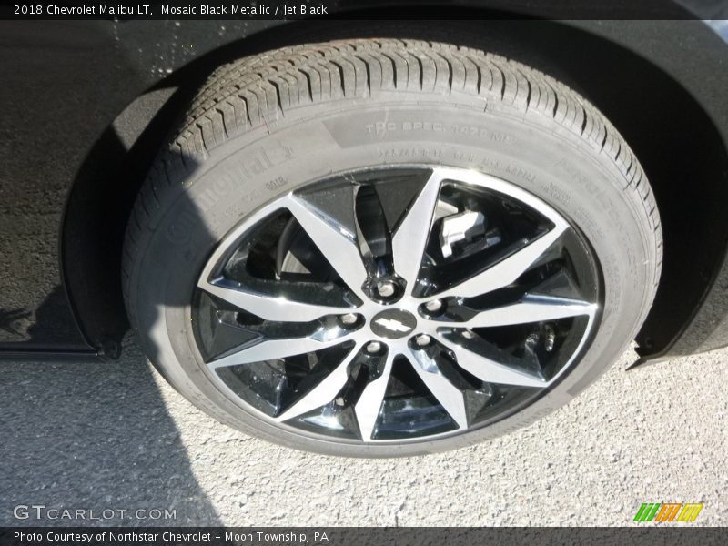 Mosaic Black Metallic / Jet Black 2018 Chevrolet Malibu LT
