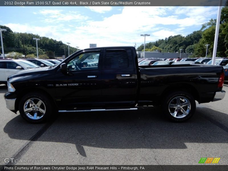 Black / Dark Slate Gray/Medium Graystone 2012 Dodge Ram 1500 SLT Quad Cab 4x4