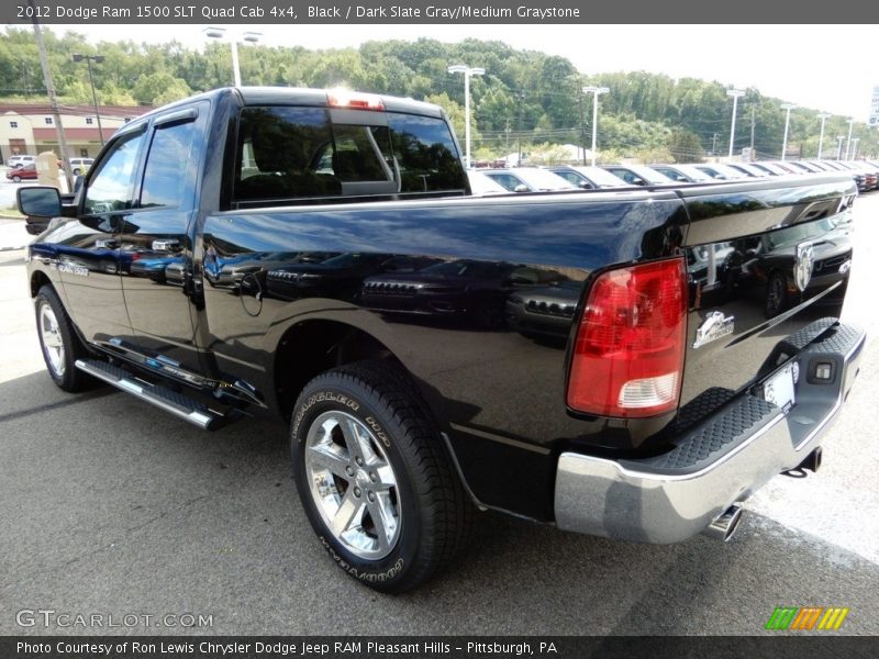 Black / Dark Slate Gray/Medium Graystone 2012 Dodge Ram 1500 SLT Quad Cab 4x4