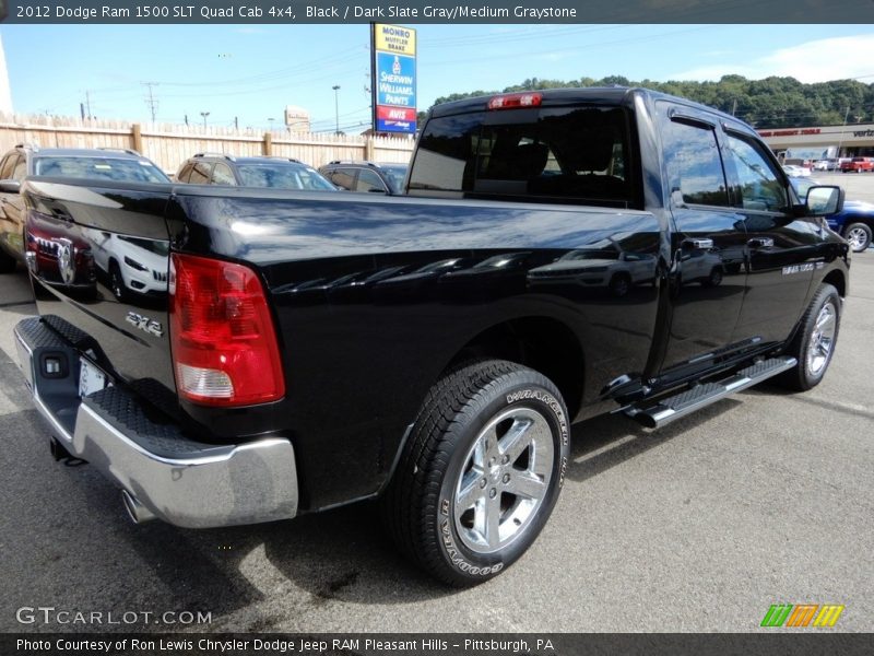 Black / Dark Slate Gray/Medium Graystone 2012 Dodge Ram 1500 SLT Quad Cab 4x4