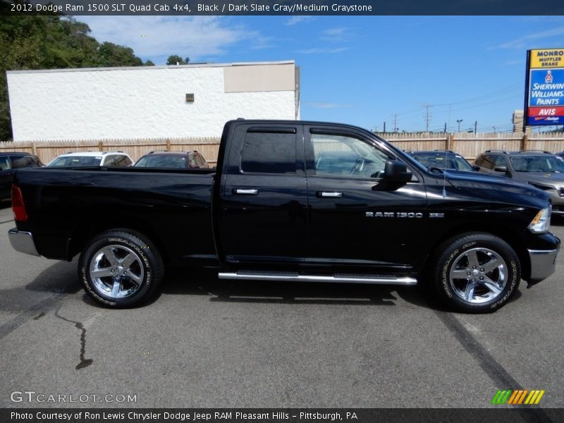 Black / Dark Slate Gray/Medium Graystone 2012 Dodge Ram 1500 SLT Quad Cab 4x4