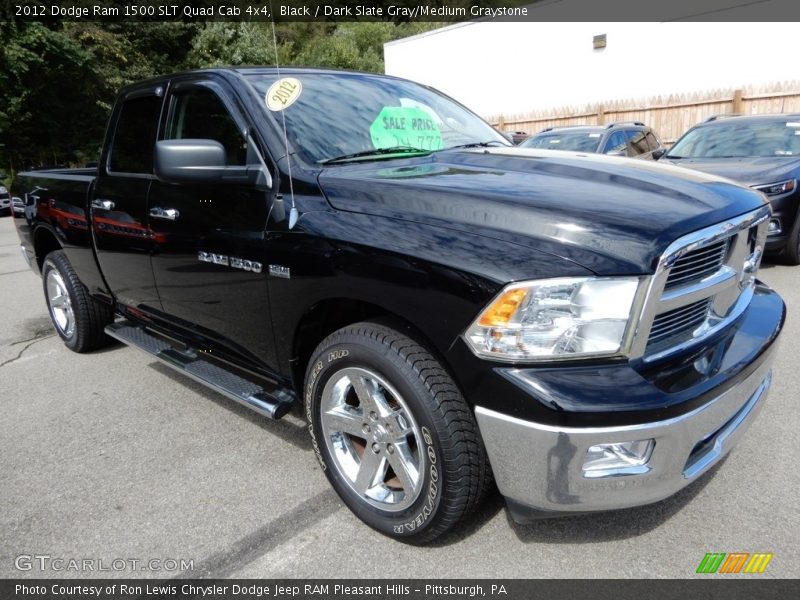 Black / Dark Slate Gray/Medium Graystone 2012 Dodge Ram 1500 SLT Quad Cab 4x4