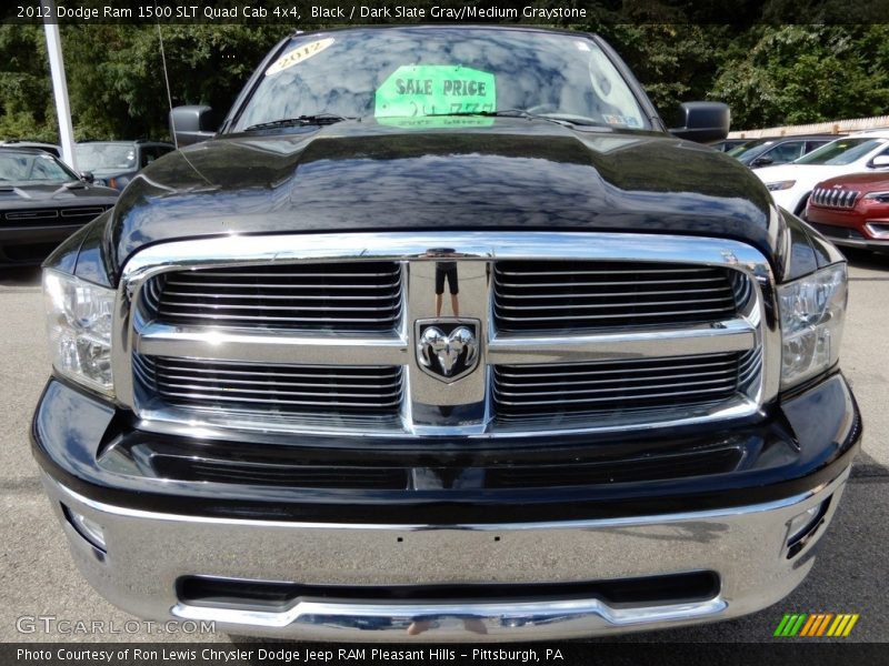 Black / Dark Slate Gray/Medium Graystone 2012 Dodge Ram 1500 SLT Quad Cab 4x4