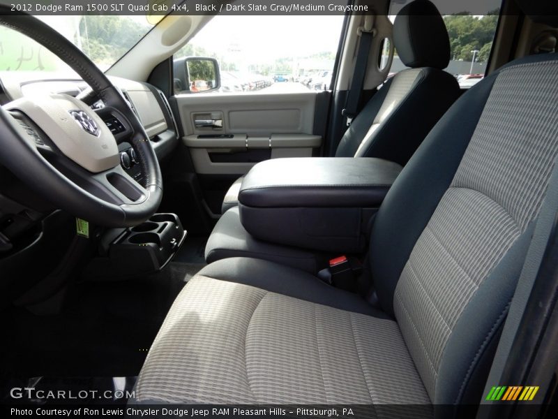 Black / Dark Slate Gray/Medium Graystone 2012 Dodge Ram 1500 SLT Quad Cab 4x4