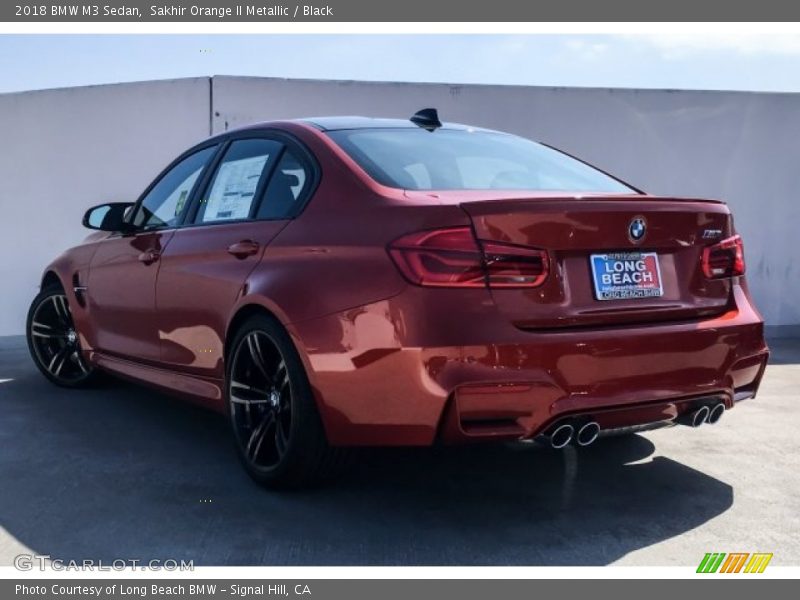 Sakhir Orange II Metallic / Black 2018 BMW M3 Sedan