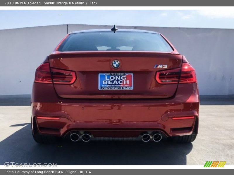 Sakhir Orange II Metallic / Black 2018 BMW M3 Sedan