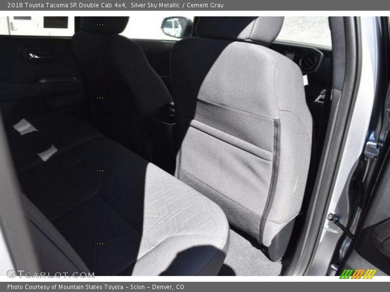 Silver Sky Metallic / Cement Gray 2018 Toyota Tacoma SR Double Cab 4x4