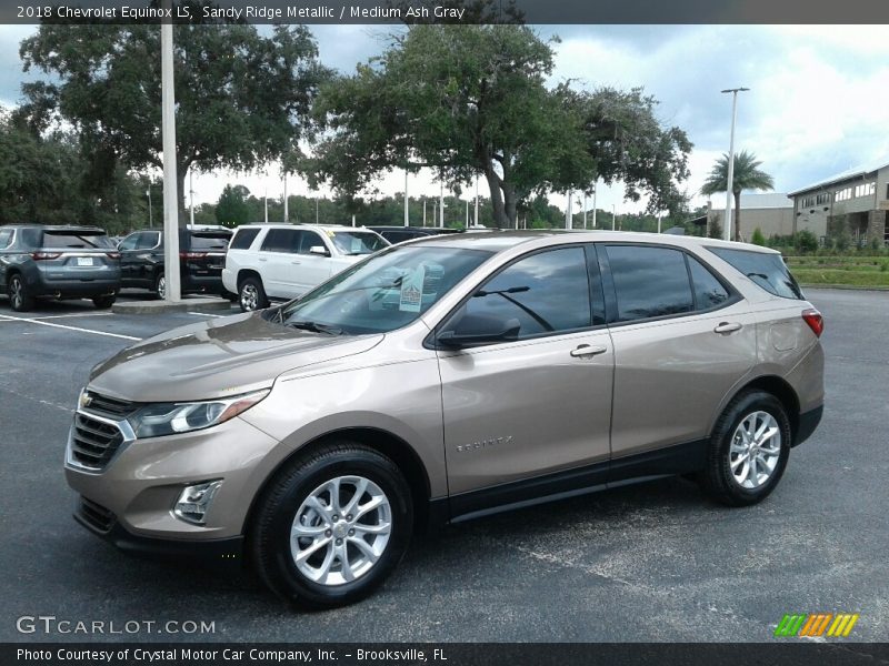 Sandy Ridge Metallic / Medium Ash Gray 2018 Chevrolet Equinox LS