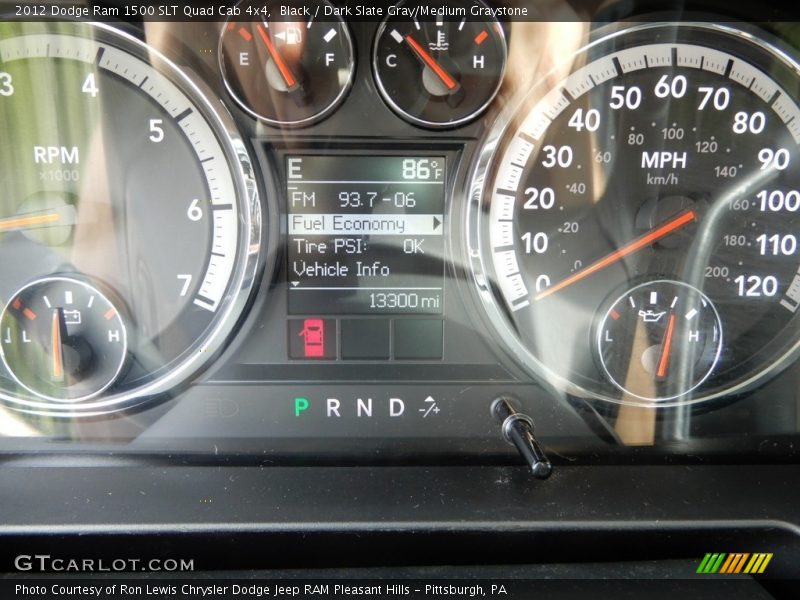 Black / Dark Slate Gray/Medium Graystone 2012 Dodge Ram 1500 SLT Quad Cab 4x4