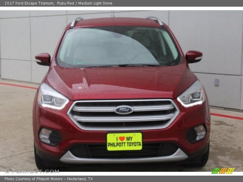 Ruby Red / Medium Light Stone 2017 Ford Escape Titanium