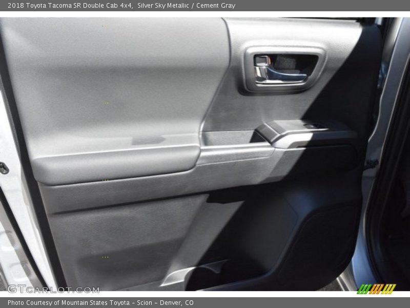 Silver Sky Metallic / Cement Gray 2018 Toyota Tacoma SR Double Cab 4x4