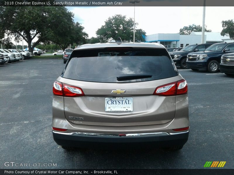 Sandy Ridge Metallic / Medium Ash Gray 2018 Chevrolet Equinox LS
