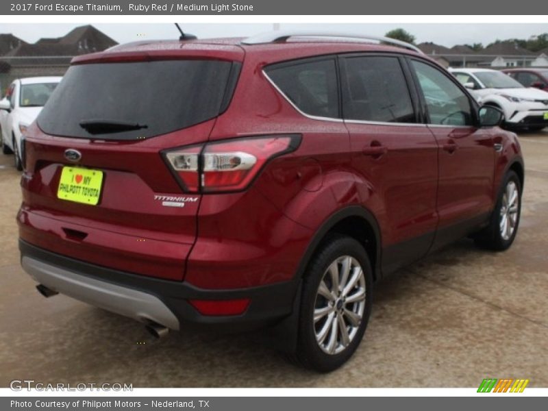 Ruby Red / Medium Light Stone 2017 Ford Escape Titanium