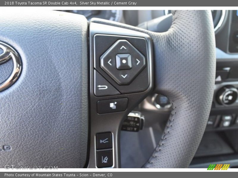 Silver Sky Metallic / Cement Gray 2018 Toyota Tacoma SR Double Cab 4x4