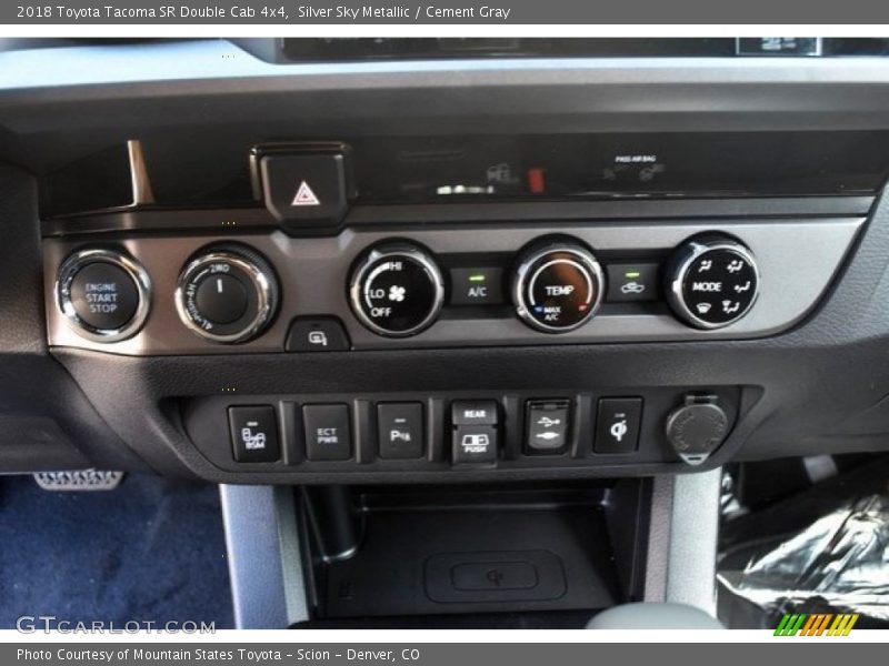Silver Sky Metallic / Cement Gray 2018 Toyota Tacoma SR Double Cab 4x4