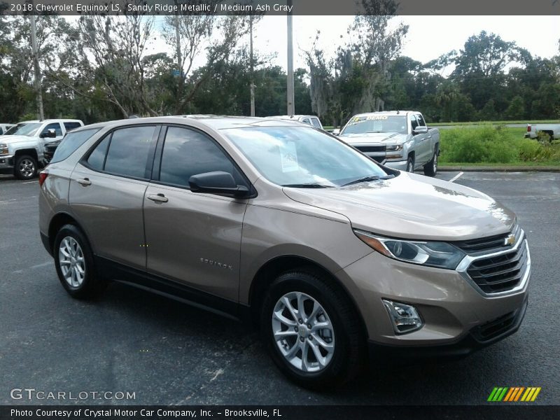 Sandy Ridge Metallic / Medium Ash Gray 2018 Chevrolet Equinox LS