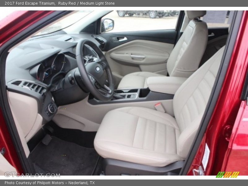 Ruby Red / Medium Light Stone 2017 Ford Escape Titanium