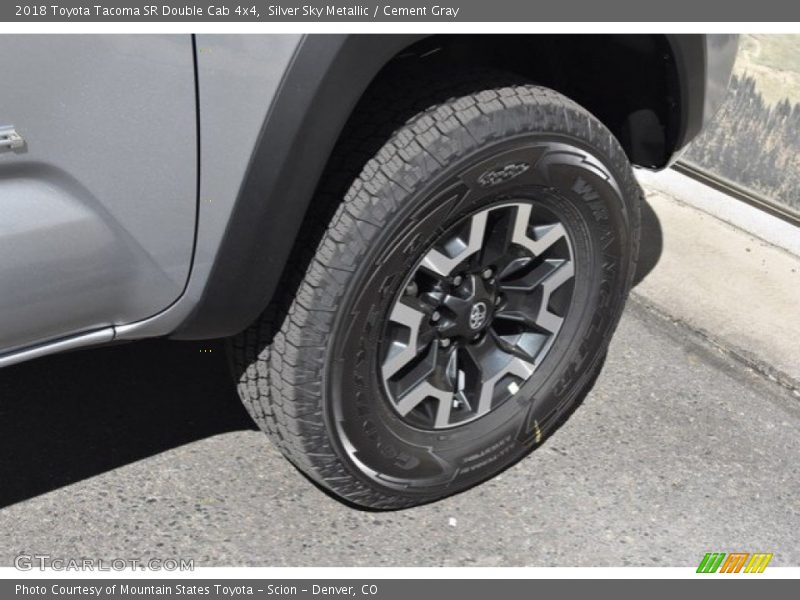 Silver Sky Metallic / Cement Gray 2018 Toyota Tacoma SR Double Cab 4x4
