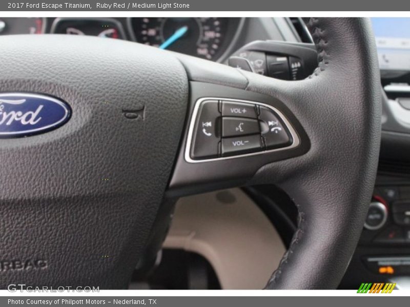 Ruby Red / Medium Light Stone 2017 Ford Escape Titanium