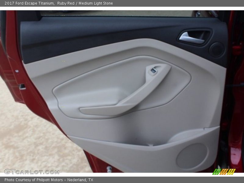Ruby Red / Medium Light Stone 2017 Ford Escape Titanium