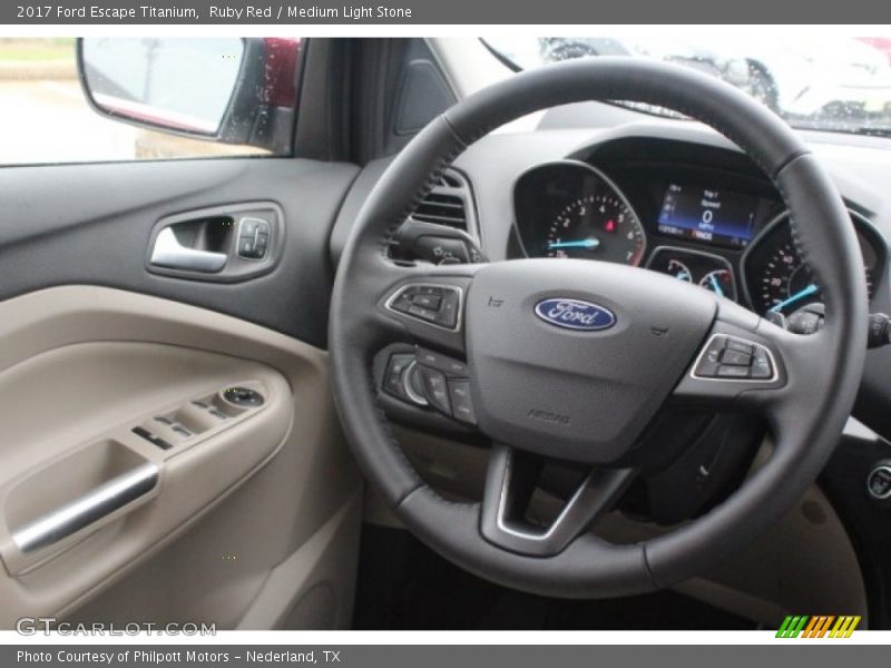 Ruby Red / Medium Light Stone 2017 Ford Escape Titanium