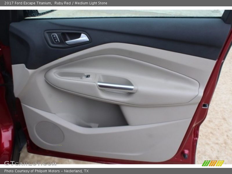 Ruby Red / Medium Light Stone 2017 Ford Escape Titanium