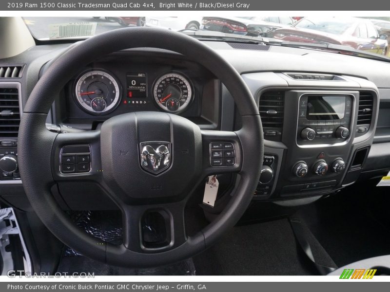 Bright White / Black/Diesel Gray 2019 Ram 1500 Classic Tradesman Quad Cab 4x4
