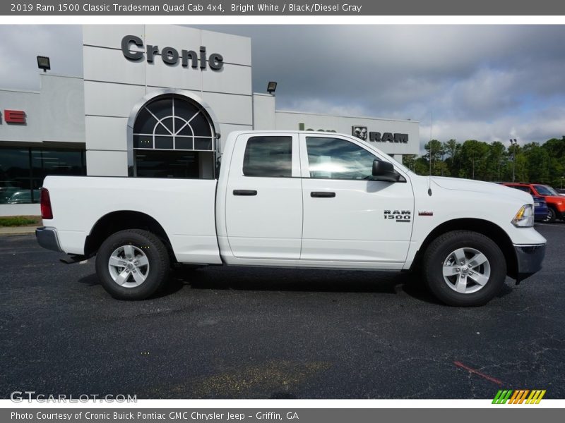 Bright White / Black/Diesel Gray 2019 Ram 1500 Classic Tradesman Quad Cab 4x4