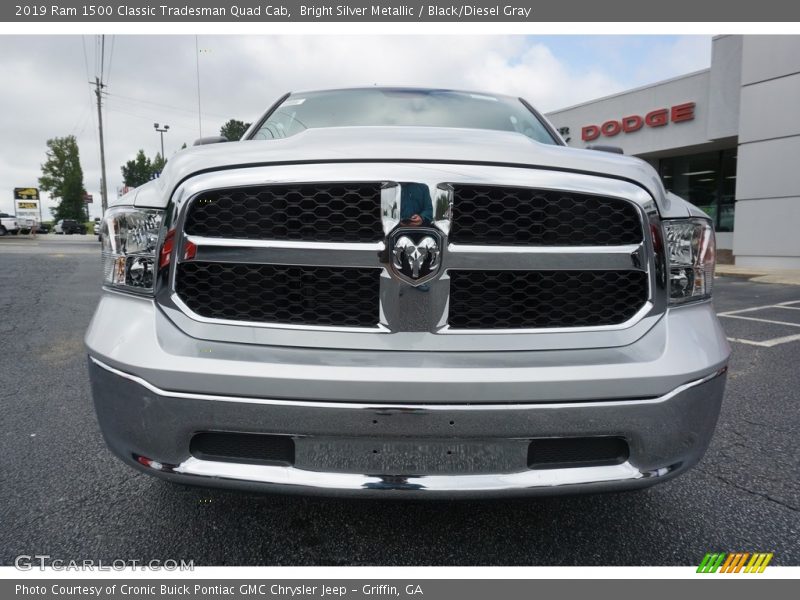 Bright Silver Metallic / Black/Diesel Gray 2019 Ram 1500 Classic Tradesman Quad Cab