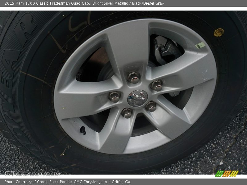 Bright Silver Metallic / Black/Diesel Gray 2019 Ram 1500 Classic Tradesman Quad Cab