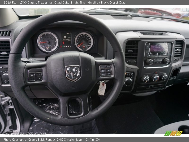 Bright Silver Metallic / Black/Diesel Gray 2019 Ram 1500 Classic Tradesman Quad Cab