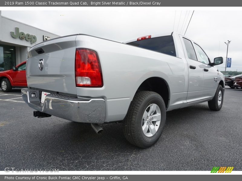 Bright Silver Metallic / Black/Diesel Gray 2019 Ram 1500 Classic Tradesman Quad Cab