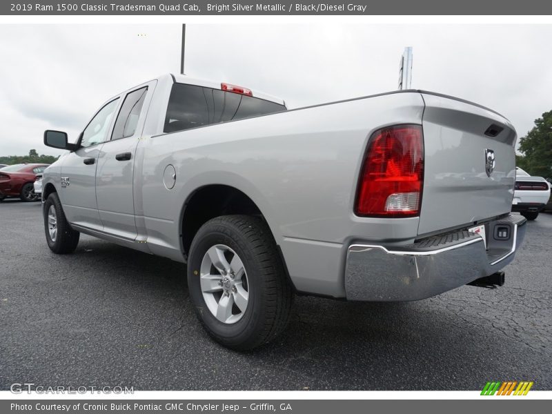 Bright Silver Metallic / Black/Diesel Gray 2019 Ram 1500 Classic Tradesman Quad Cab