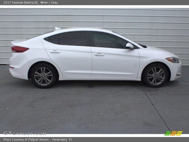 White / Gray 2017 Hyundai Elantra SE