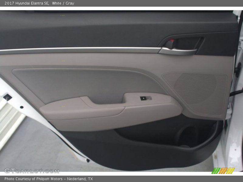 White / Gray 2017 Hyundai Elantra SE